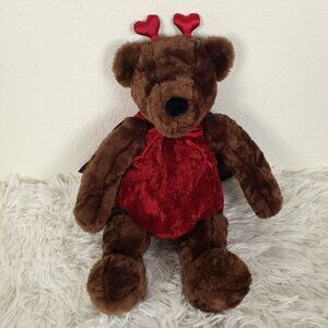 Gund Devil's Food teddy Bear Plush Hearts Cape 16" Stuffed